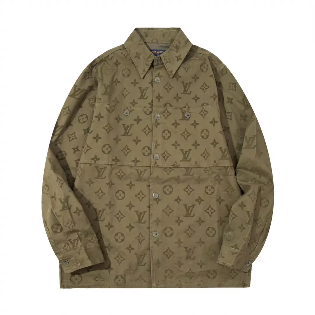 Monogram Flocked Cotton Canvas Overshirt D29013035