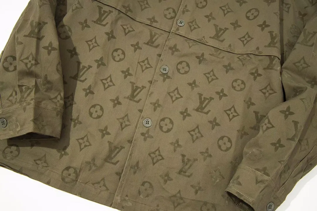 Monogram Flocked Cotton Canvas Overshirt D29013035 — view 5