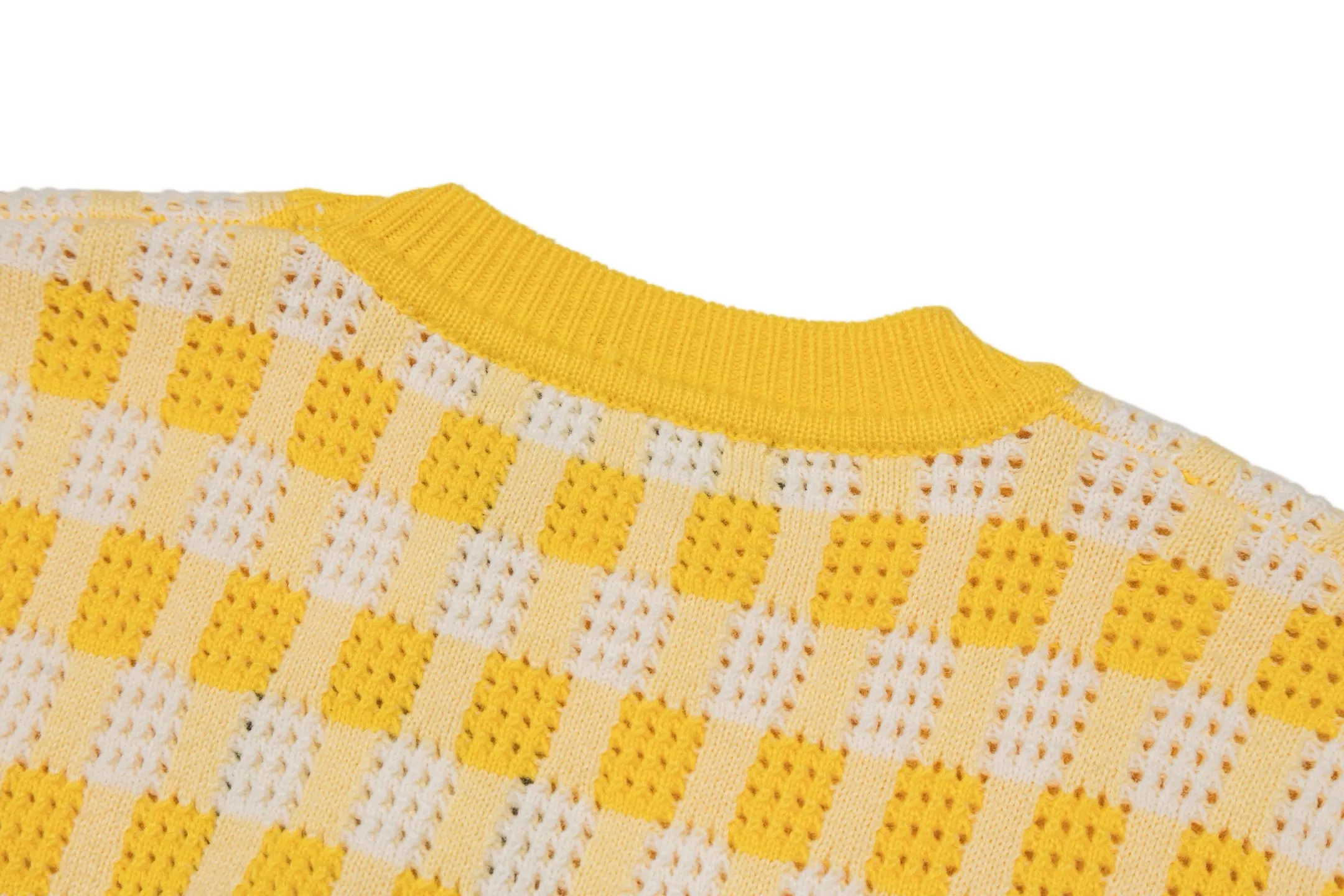 Damier Perforated Cotton-Wool Blend Sweater D29021097 — view 4