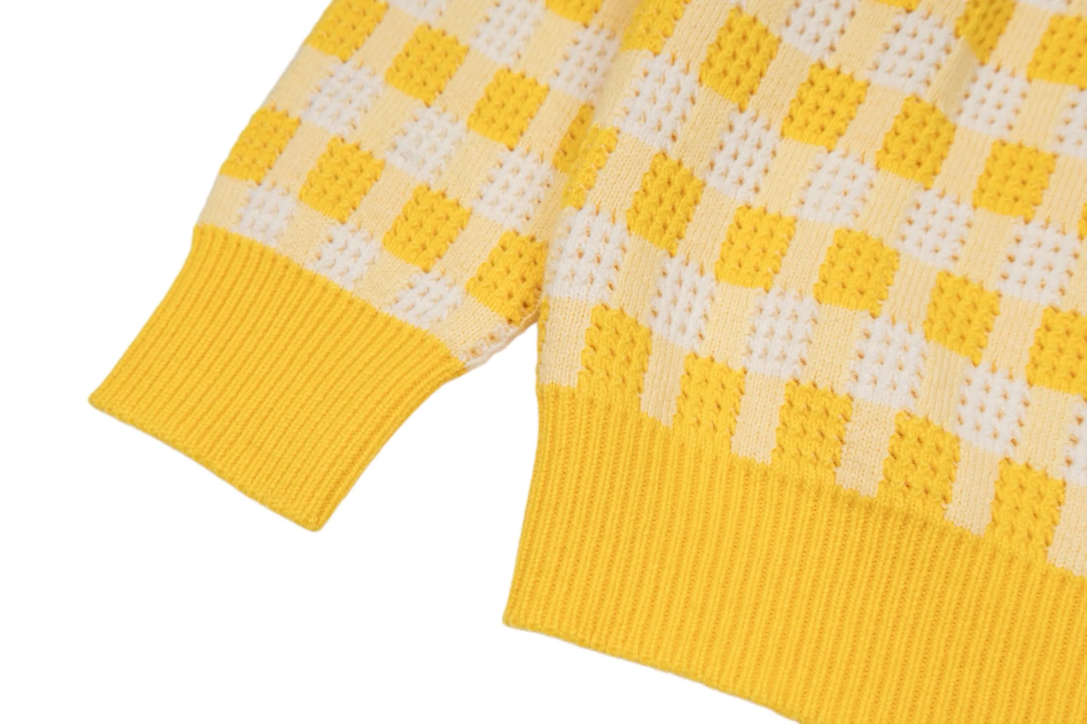Damier Perforated Cotton-Wool Blend Sweater D29021097 — view 7