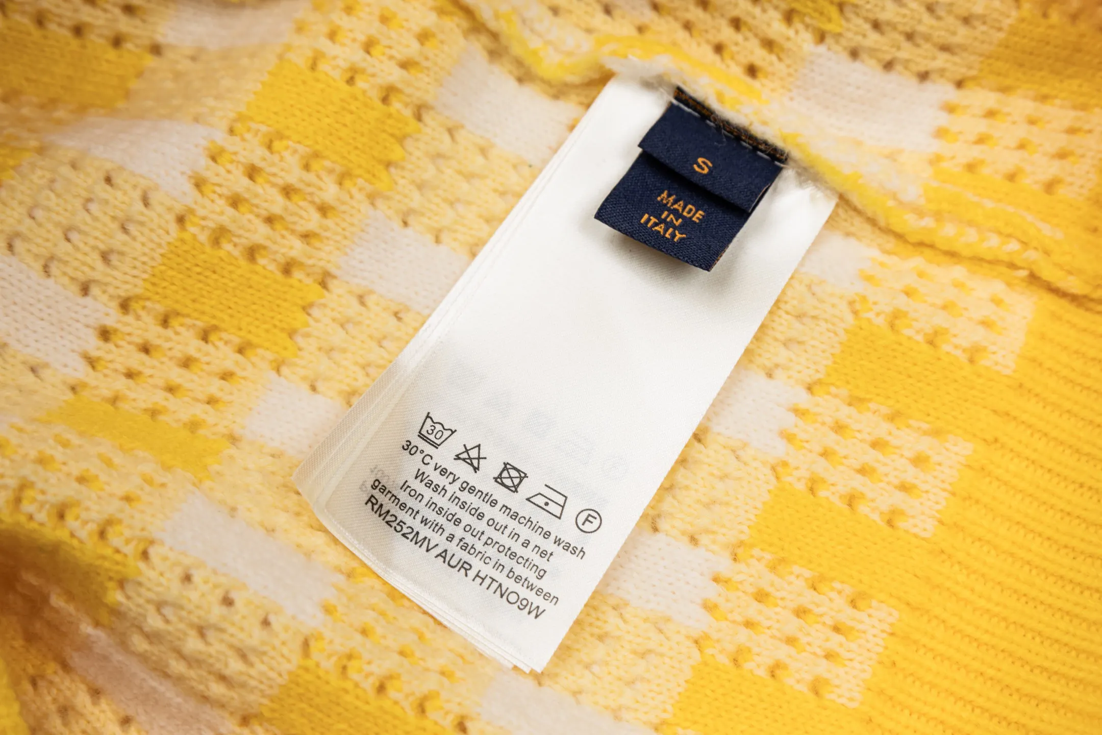 Damier Perforated Cotton-Wool Blend Sweater D29021097 — view 9