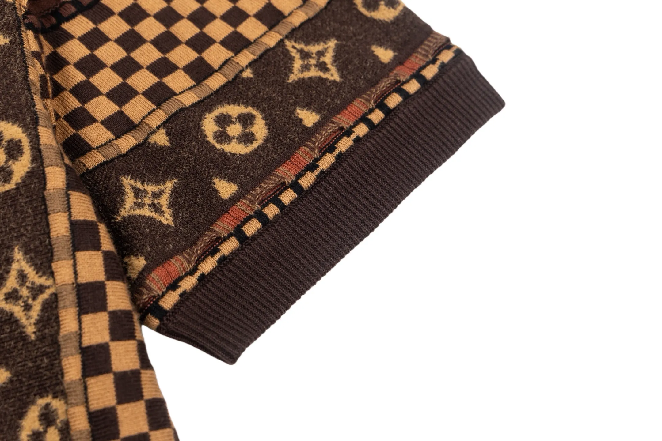 Monogram Intarsia Wool-Blend Knit Polo Shirt D29013794 — view 7