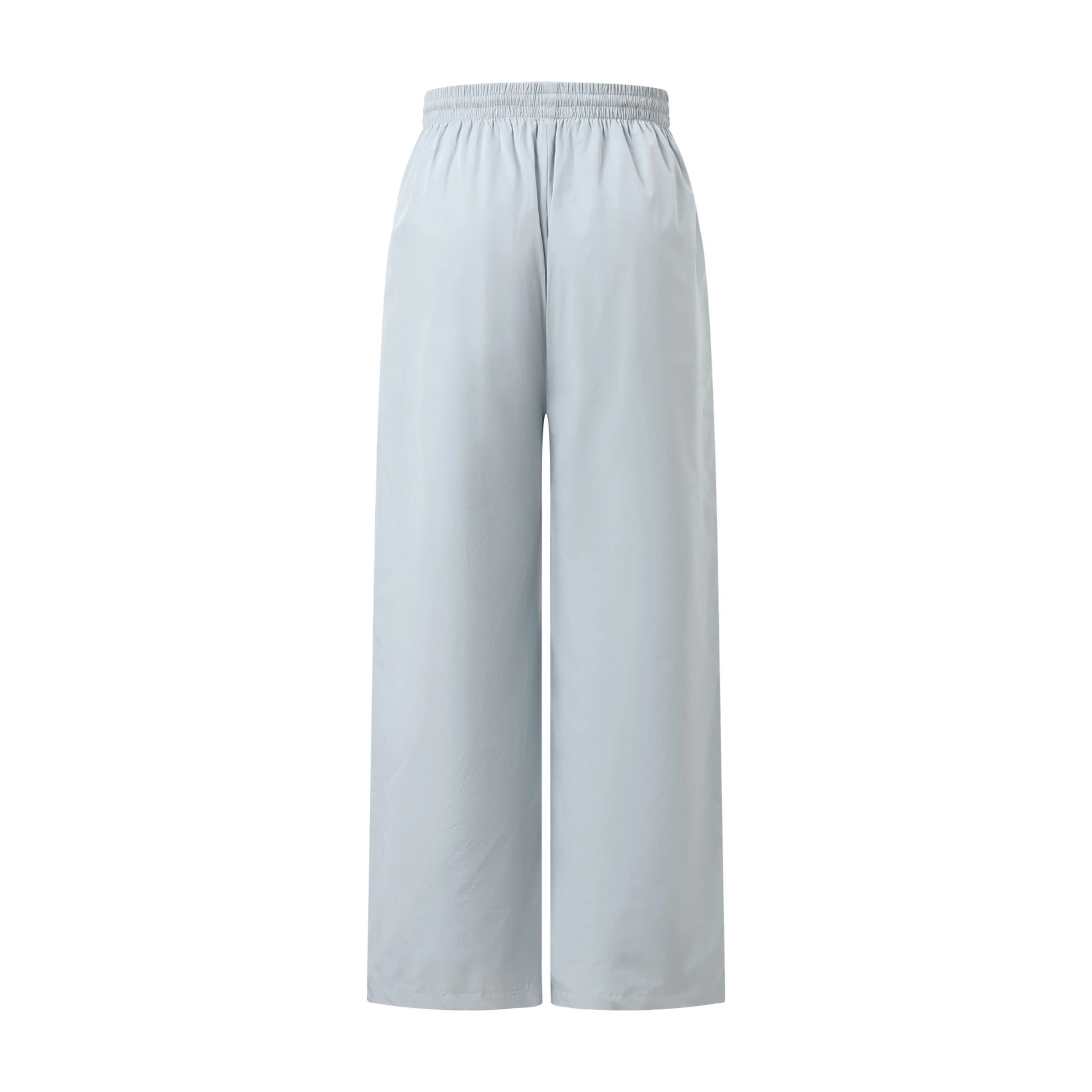 Embroidered Poplin Wide-Leg Track Pants D29021169 — view 2