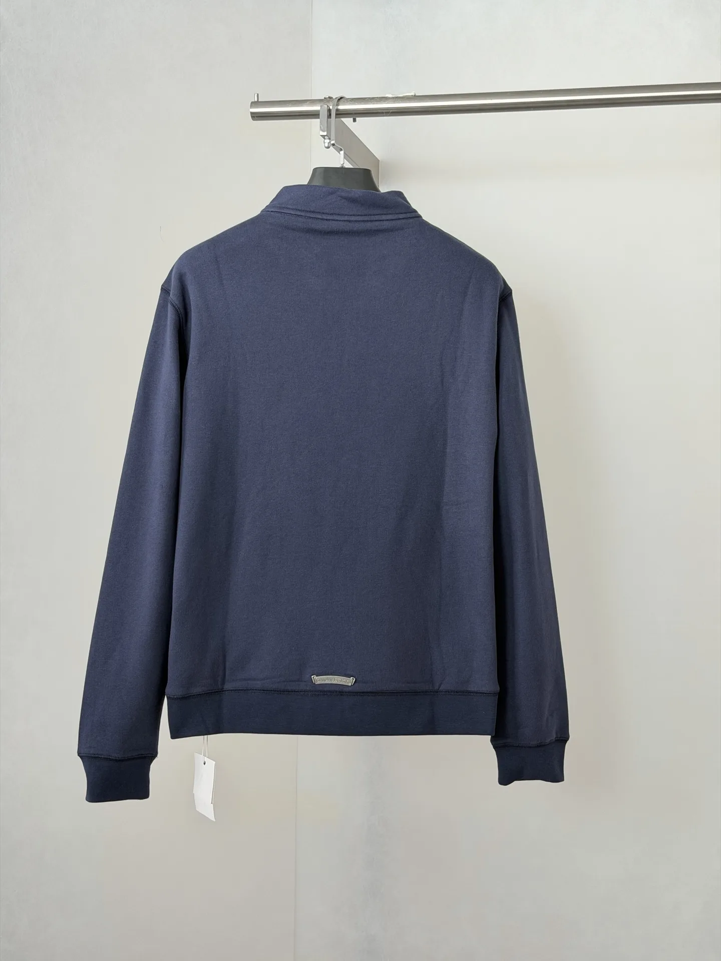 Leather Cross Patch Half-Zip Sweatshirt D29020684 — view 2