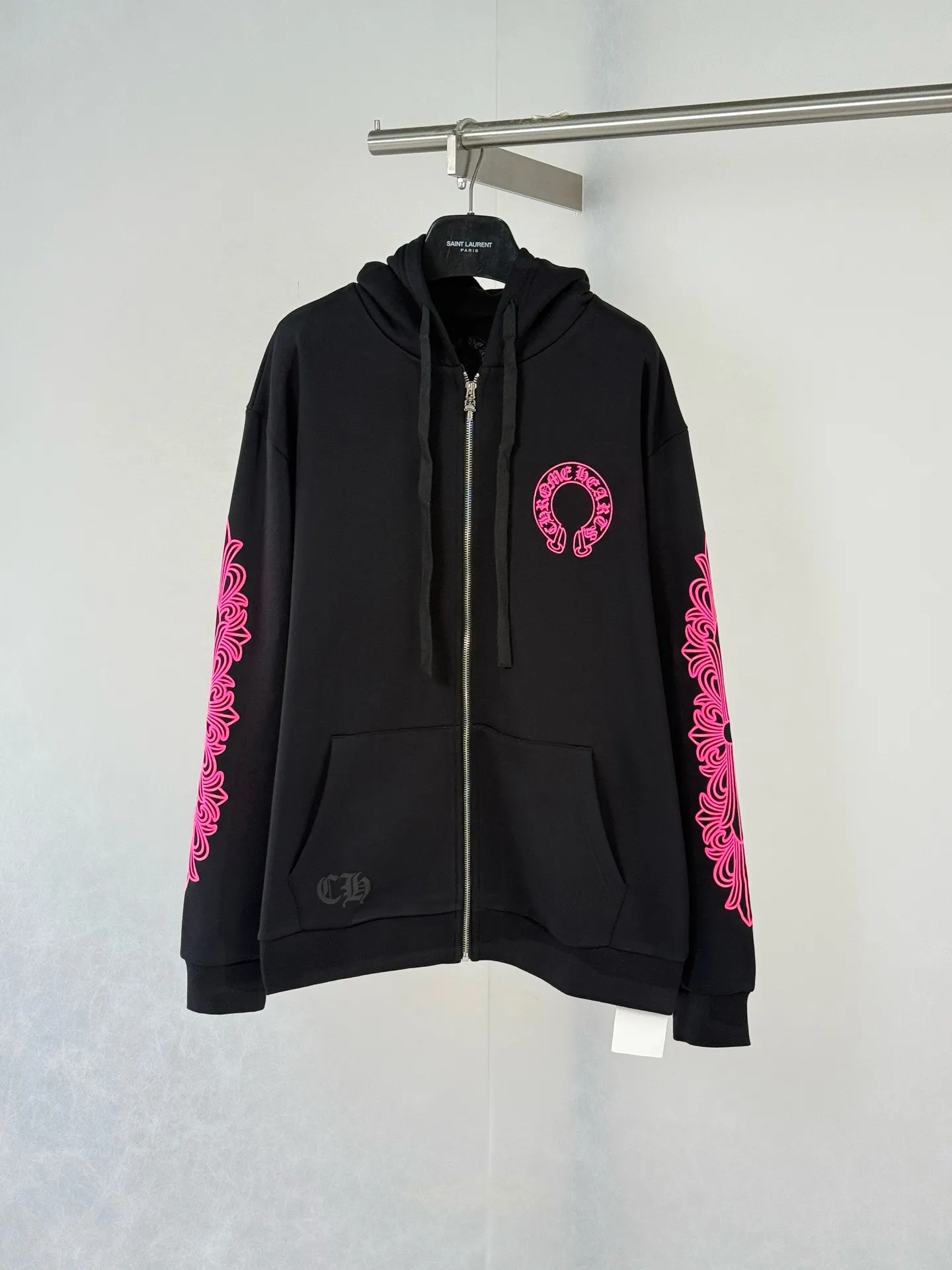 Horseshoe Logo Print Zip-Up Hoodie D29020749