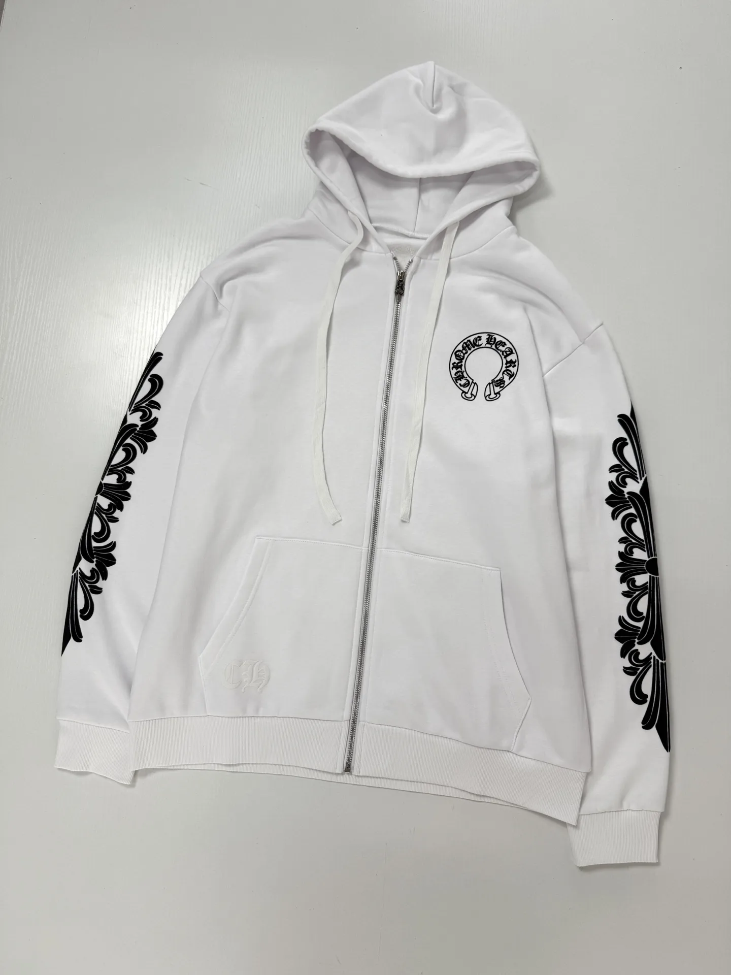 Horseshoe Logo Print Zip-Up Hoodie D29020747 — view 3