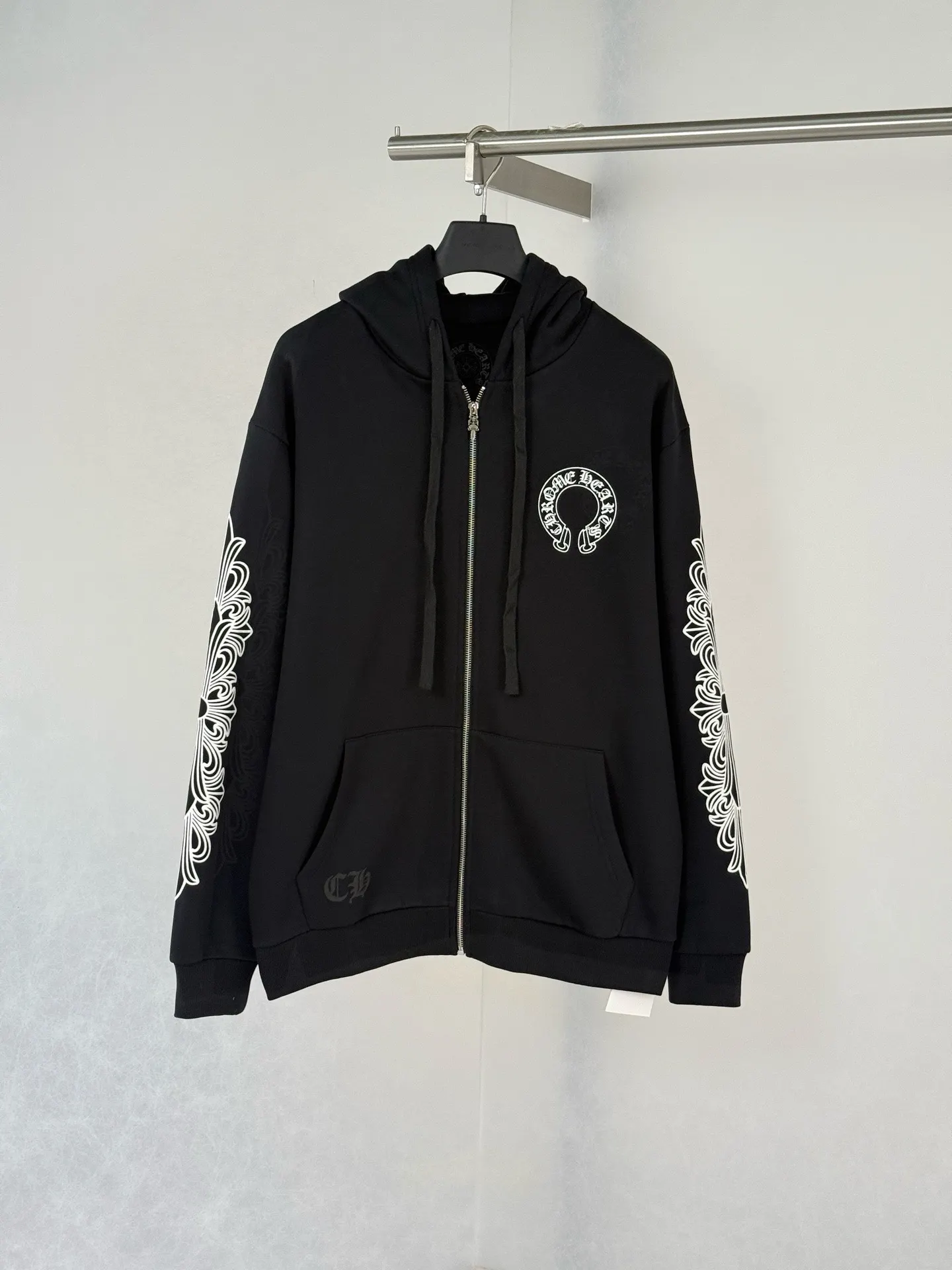 Horseshoe Logo Print Zip-Up Hoodie D29020748
