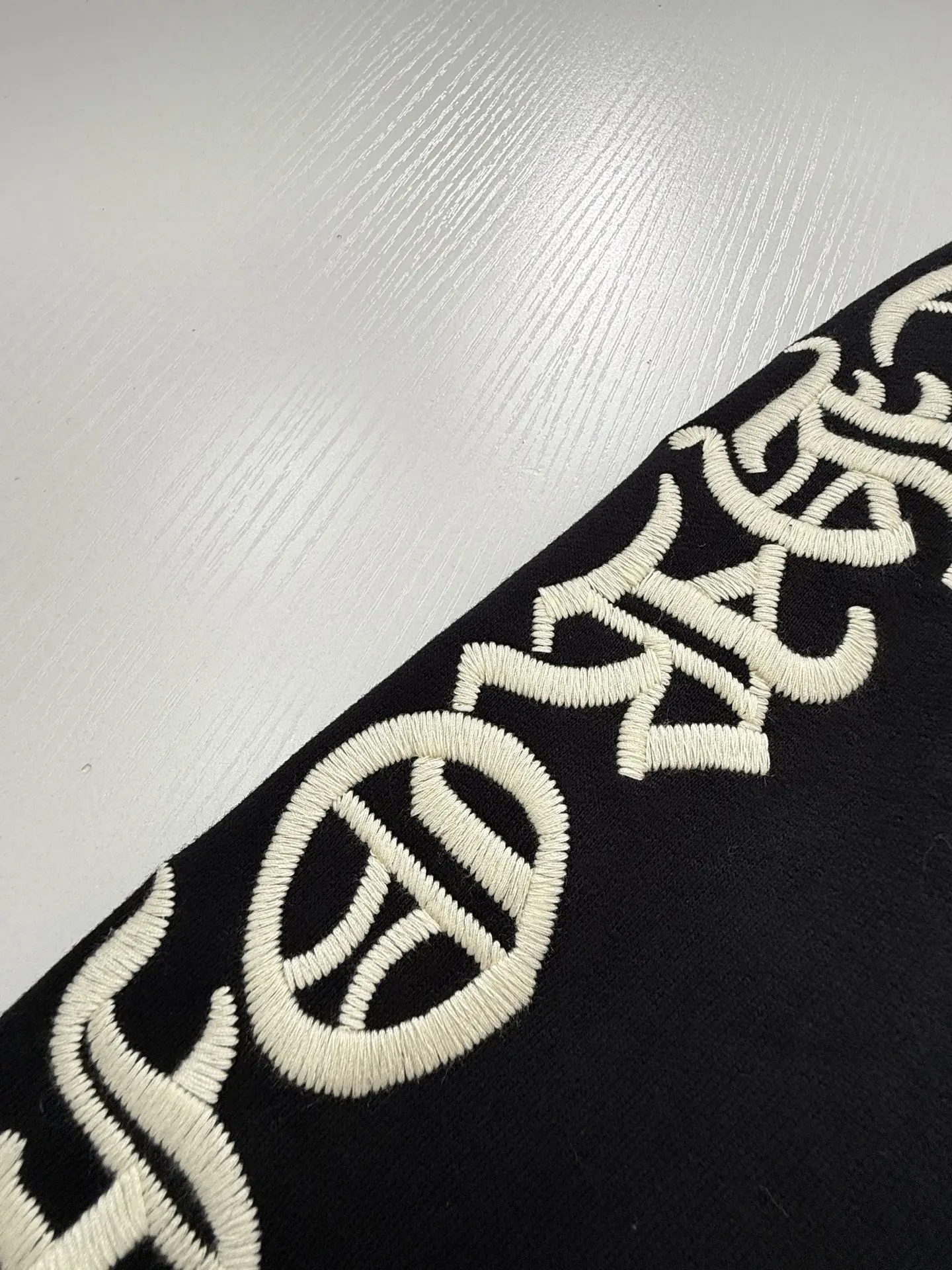 Gothic Script Embroidered Half-Zip Sweatshirt D29020689 — view 8