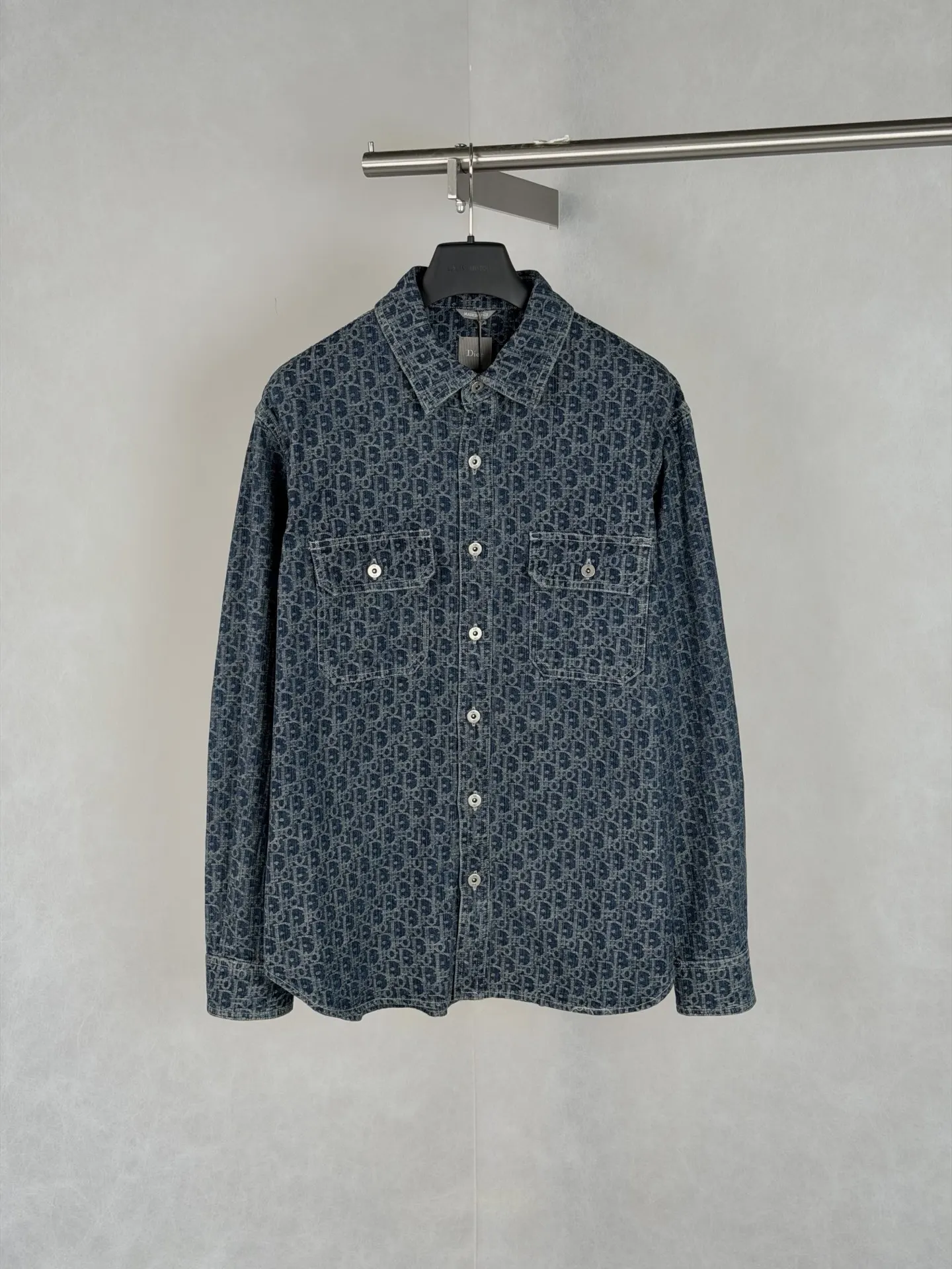 Oblique Jacquard Denim Shirt D29020675