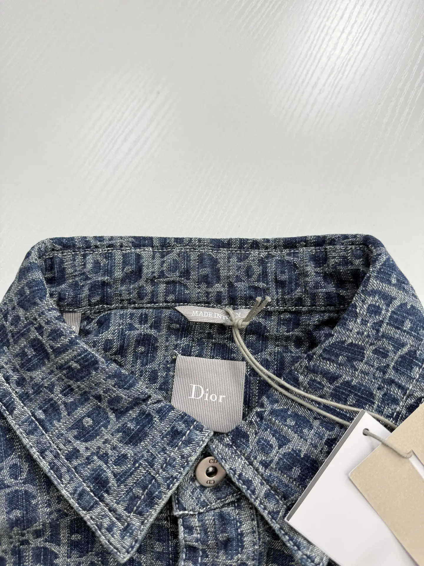 Oblique Jacquard Denim Shirt D29020675 — view 4