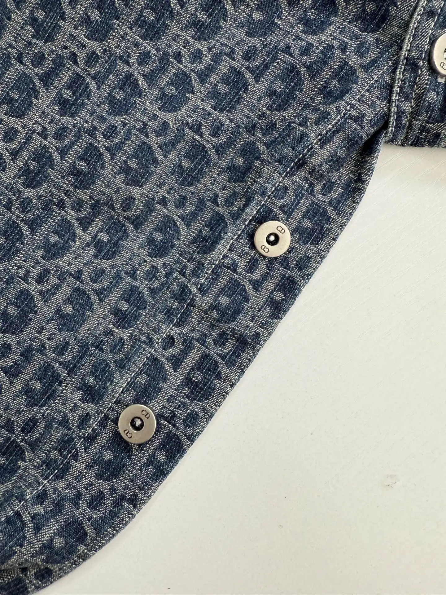 Oblique Jacquard Denim Shirt D29020675 — view 10