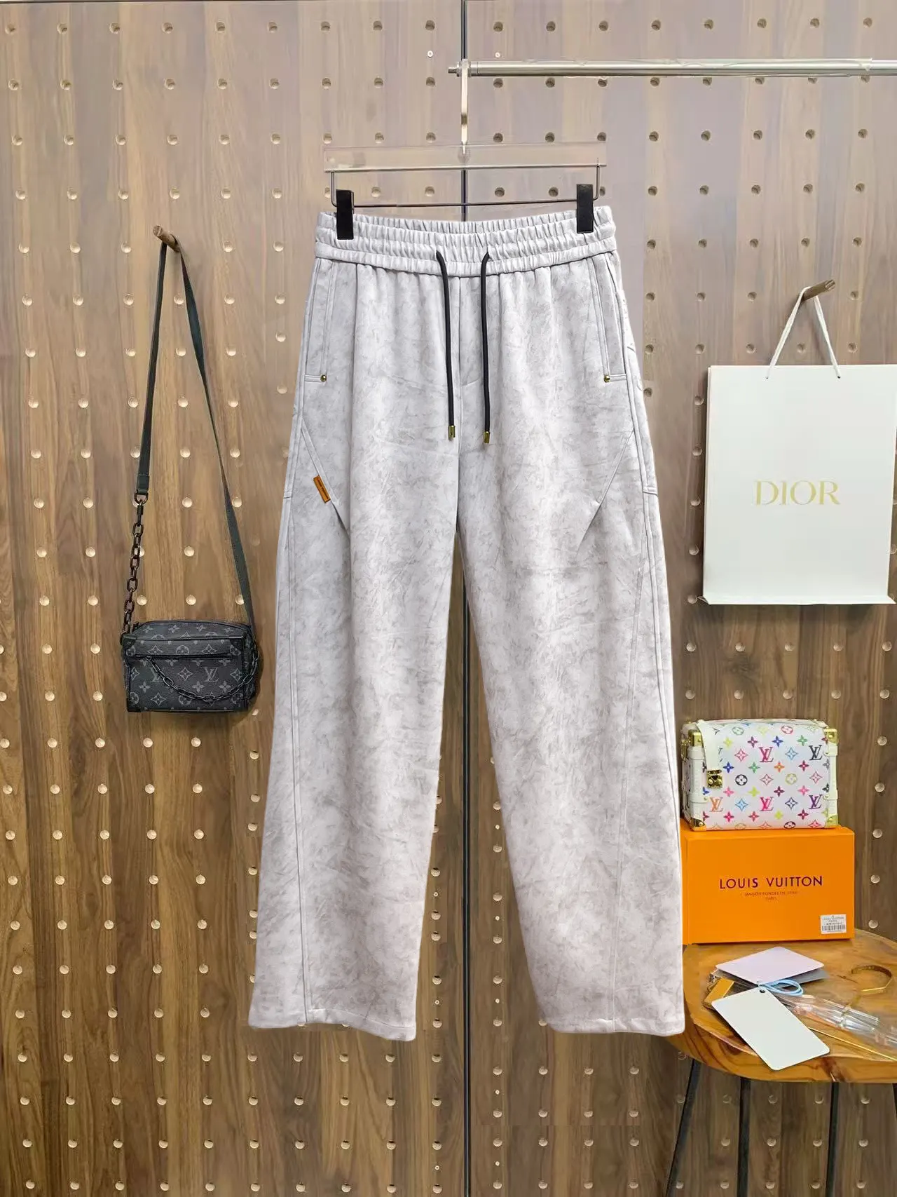 Logo-Appliqué Marbled Drawstring Sweatpants D29014649