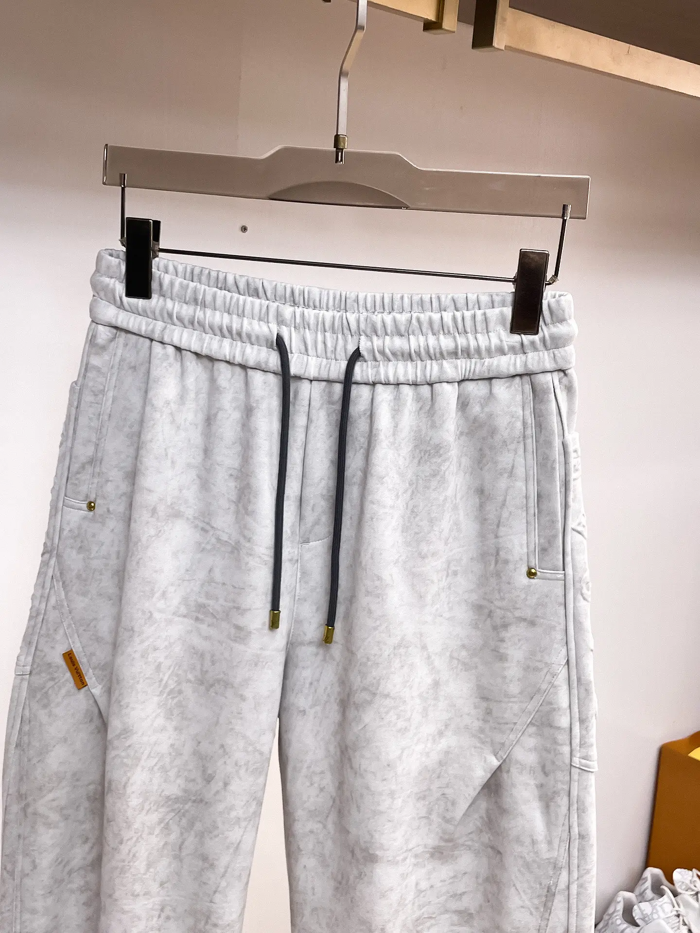 Logo-Appliqué Marbled Drawstring Sweatpants D29014649 — view 3