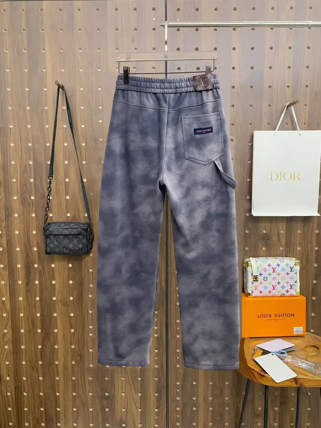 Logo Patch Tie-Dye Effect Sweatpants D29014479 — view 2