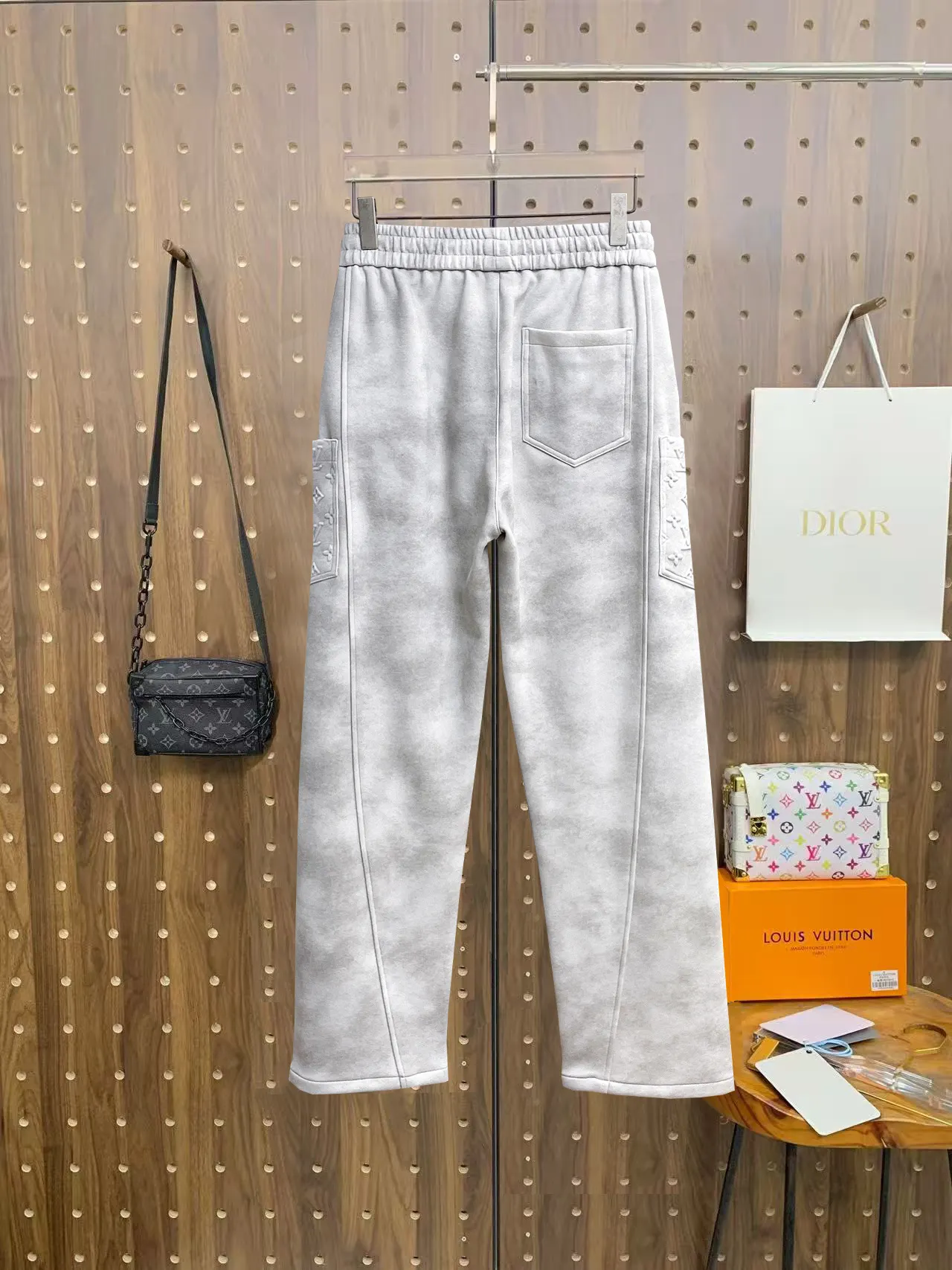 Monogram Embossed Drawstring Sweatpants D29014517 — view 2