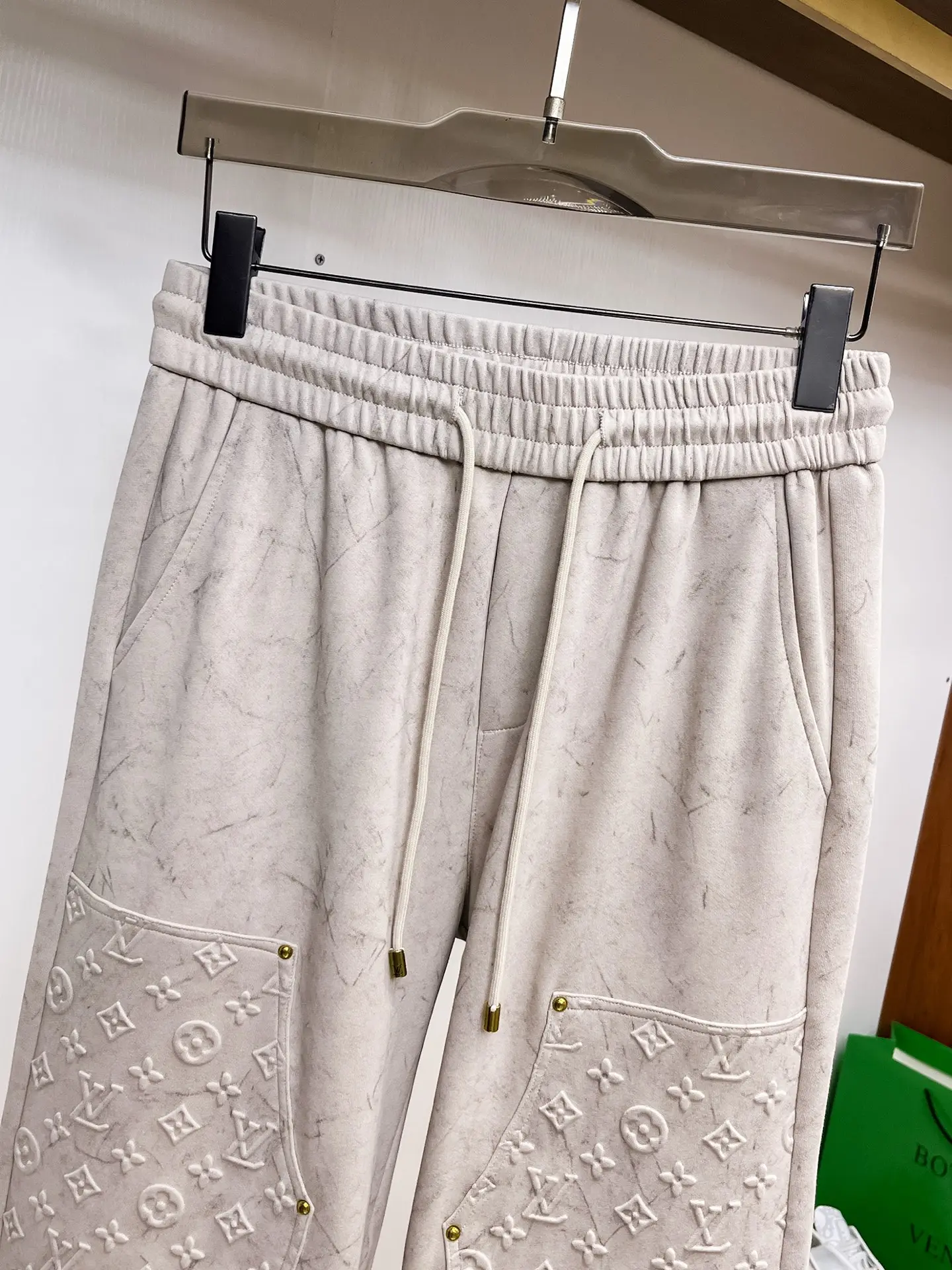 Monogram Embossed Cotton-Blend Sweatpants D29014493 — view 3