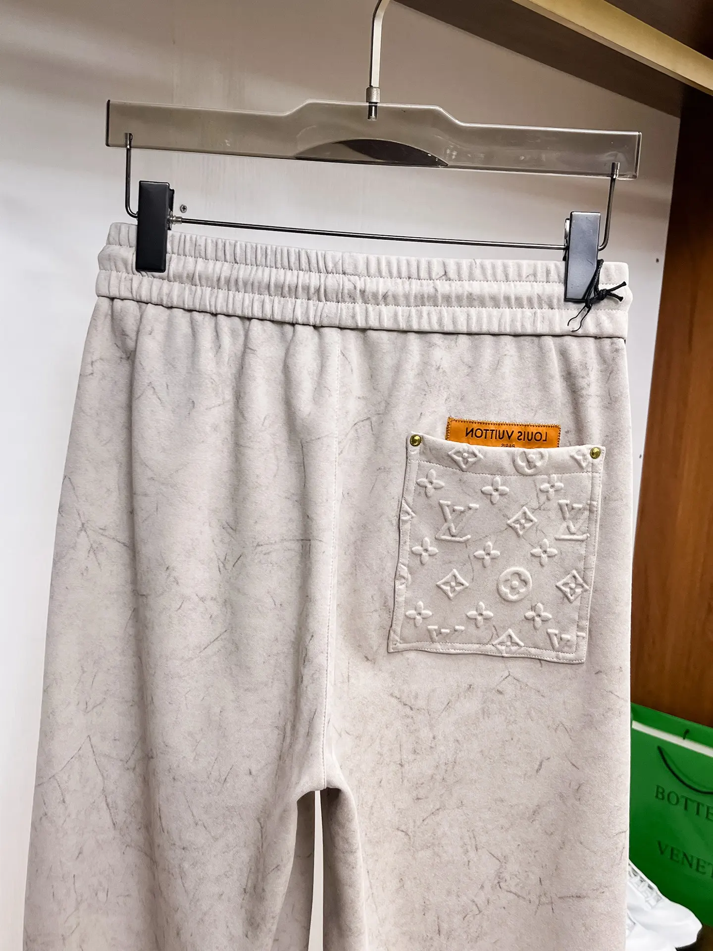 Monogram Embossed Cotton-Blend Sweatpants D29014493 — view 8