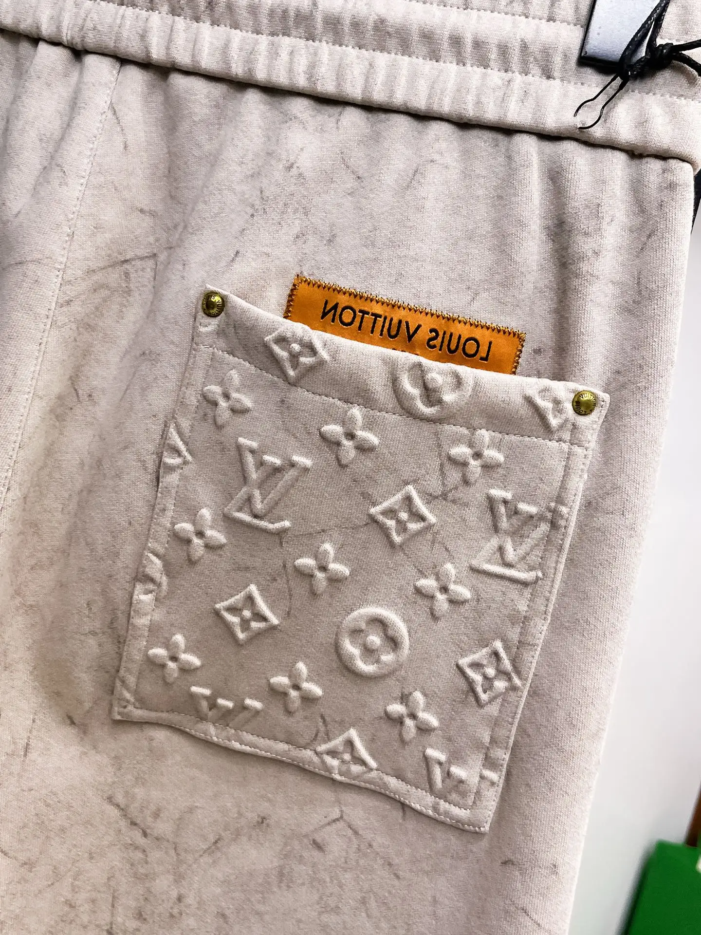 Monogram Embossed Cotton-Blend Sweatpants D29014493 — view 9