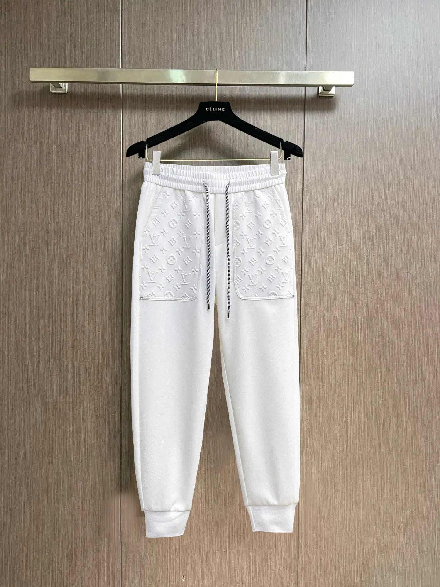 Monogram Embossed Cotton-Blend Sweatpants D29014573