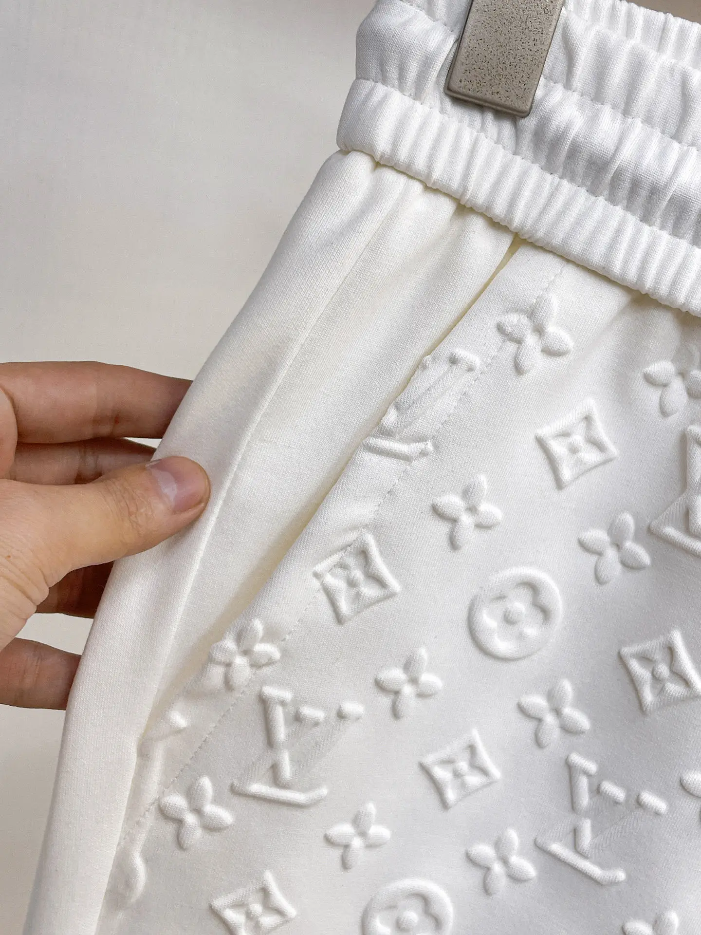 Monogram Embossed Cotton-Blend Sweatpants D29014573 — view 4