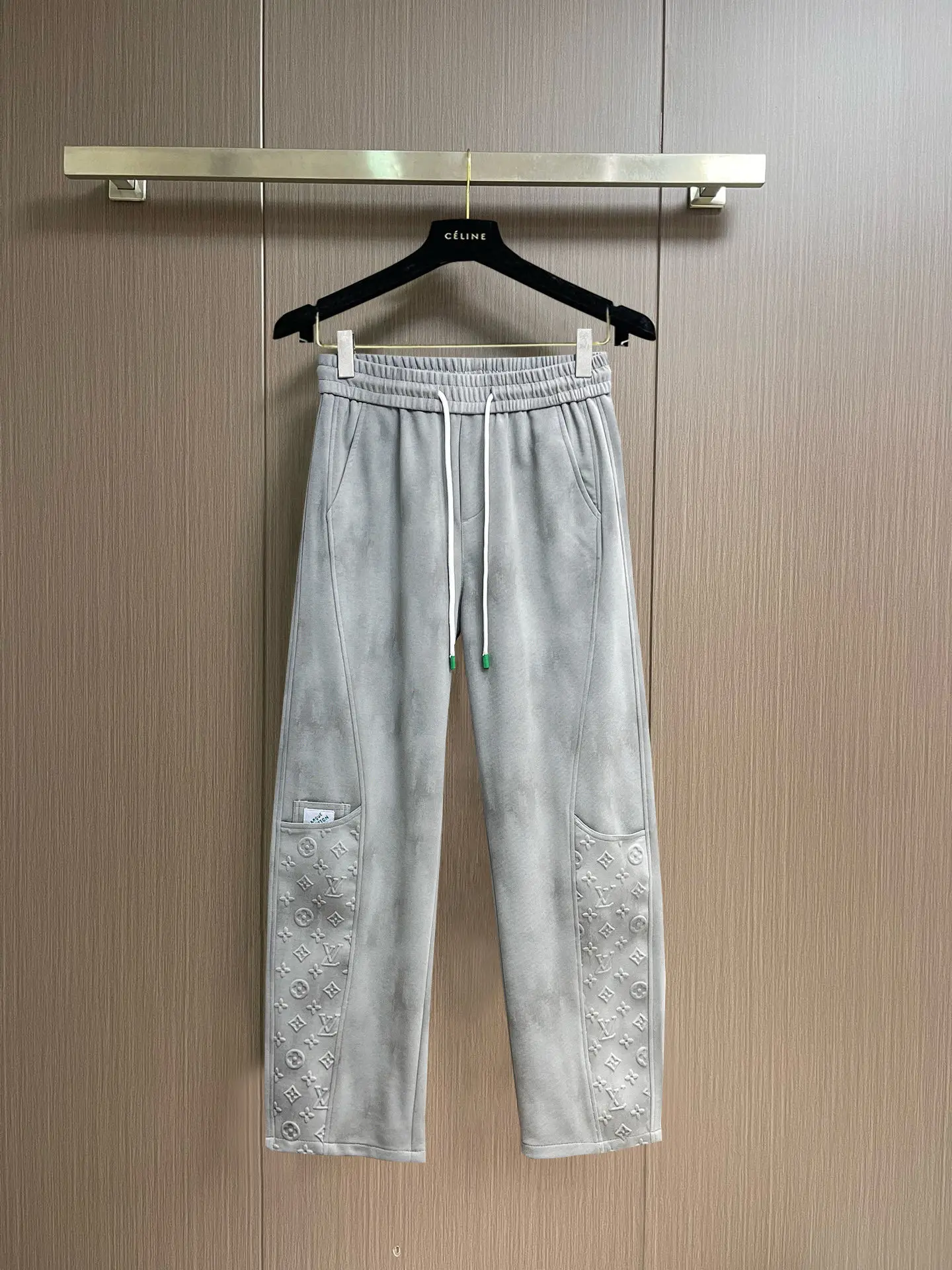 Monogram Embossed Cotton-Blend Sweatpants D29014567