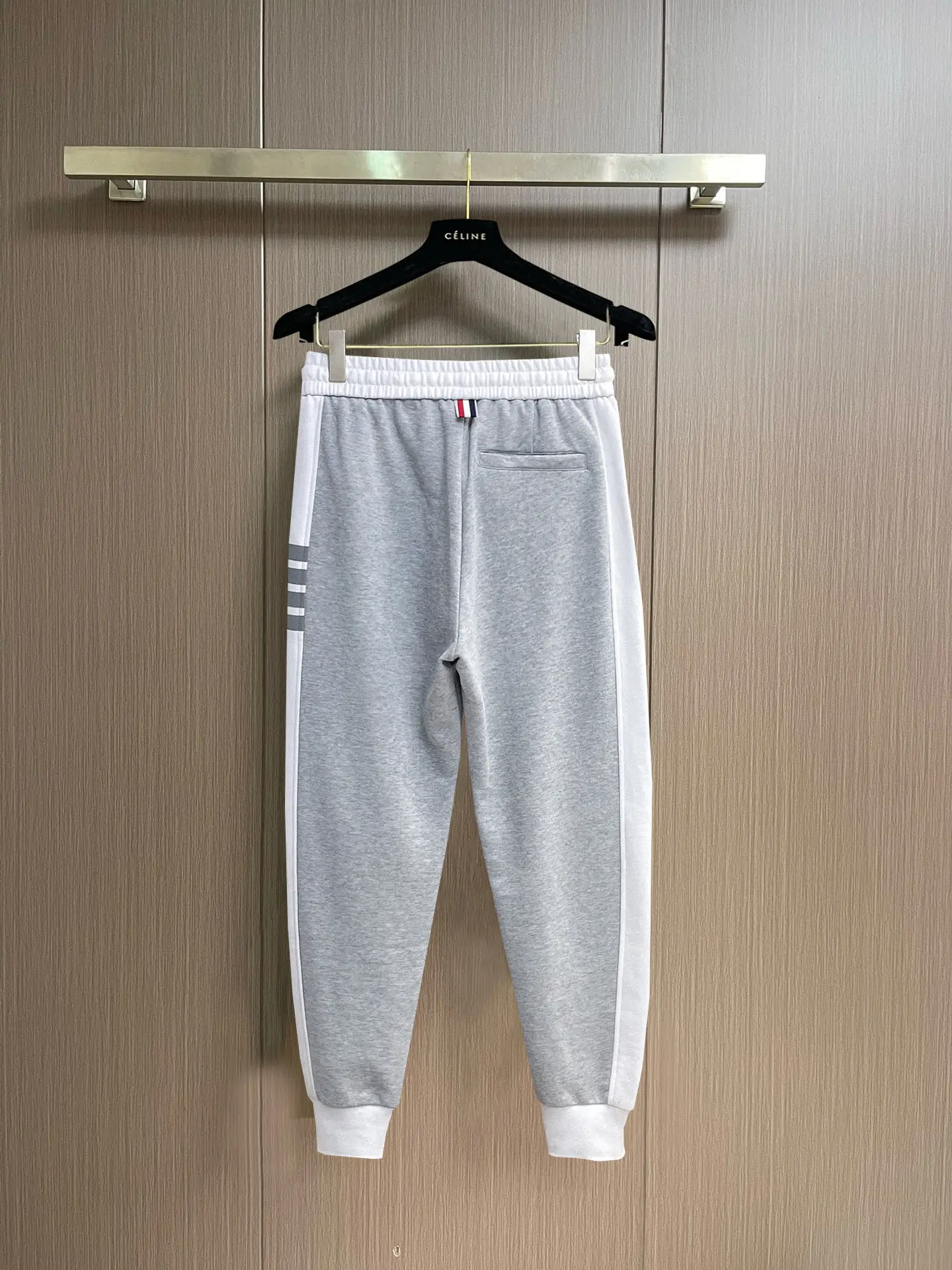 Striped Cotton-Blend Jersey Sweatpants D29014597 — view 2