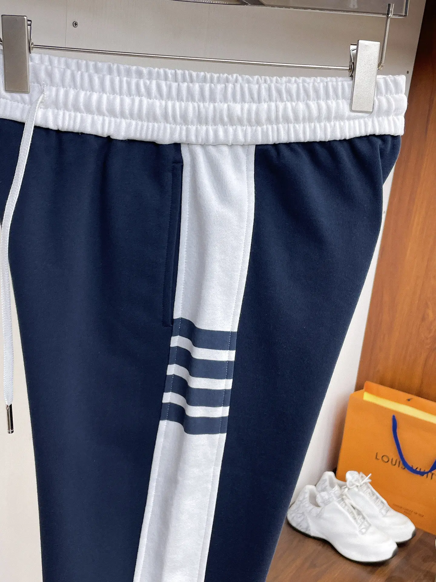 Striped Cotton-Blend Sweatpants D29014596 — view 4