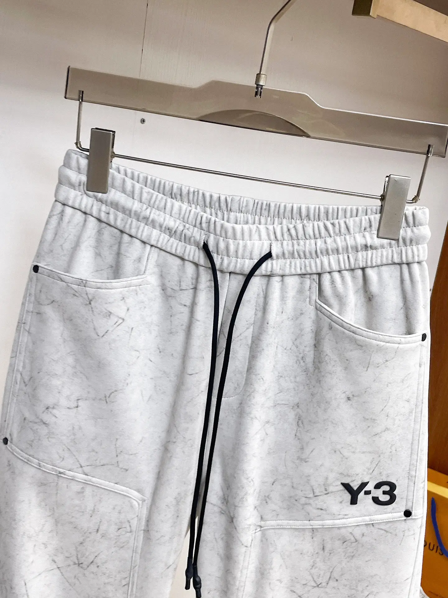 Y-3 Logo Print Drawstring Sweatpants D29014585 — view 3