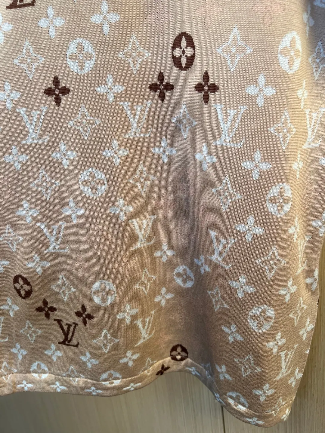 Monogram Jacquard Knit Short-Sleeve Sweater D29519258 — view 5