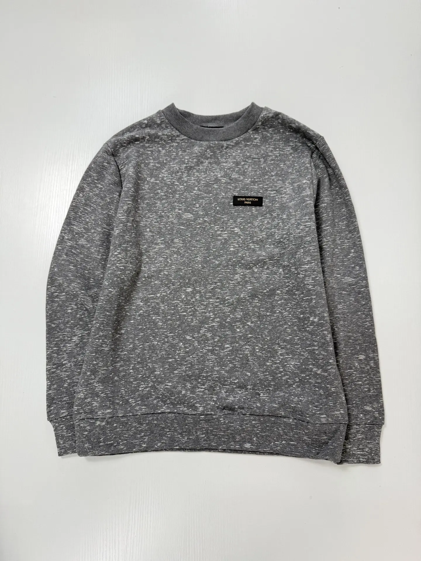 Reflective Monogram Marl Crew-Neck Sweatshirt D29520718 — view 3