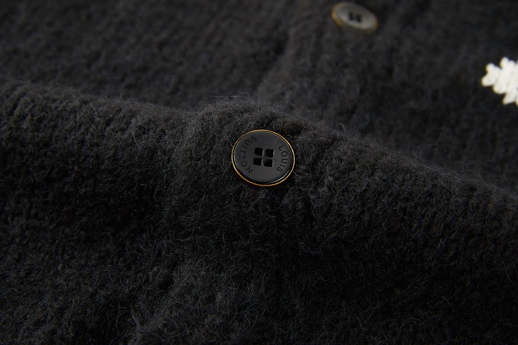 Logo Jacquard Wool-Cashmere Cardigan D29521063 — view 7