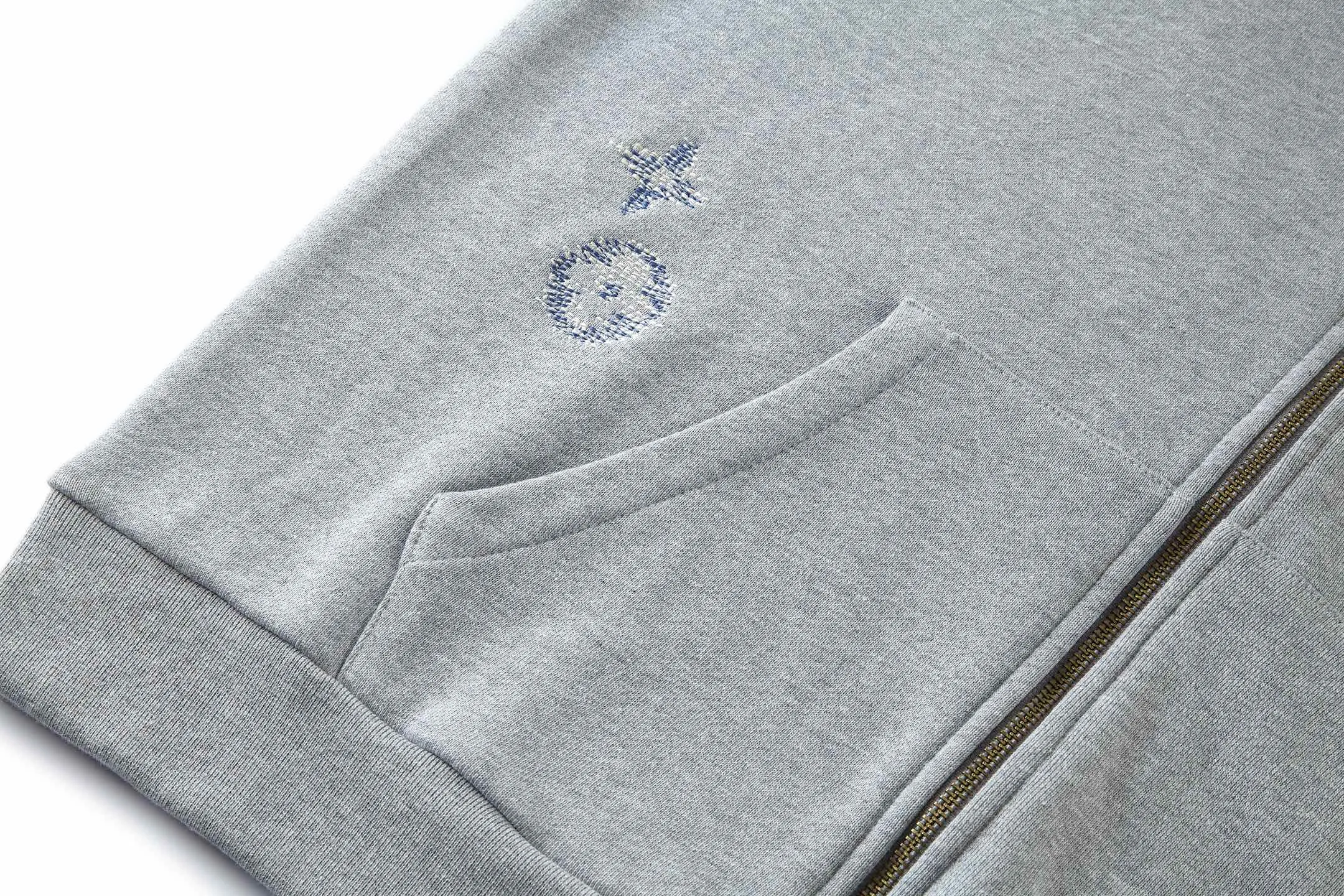 Monogram Sashiko Embroidered Zip-Up Hoodie D29521073 — view 7