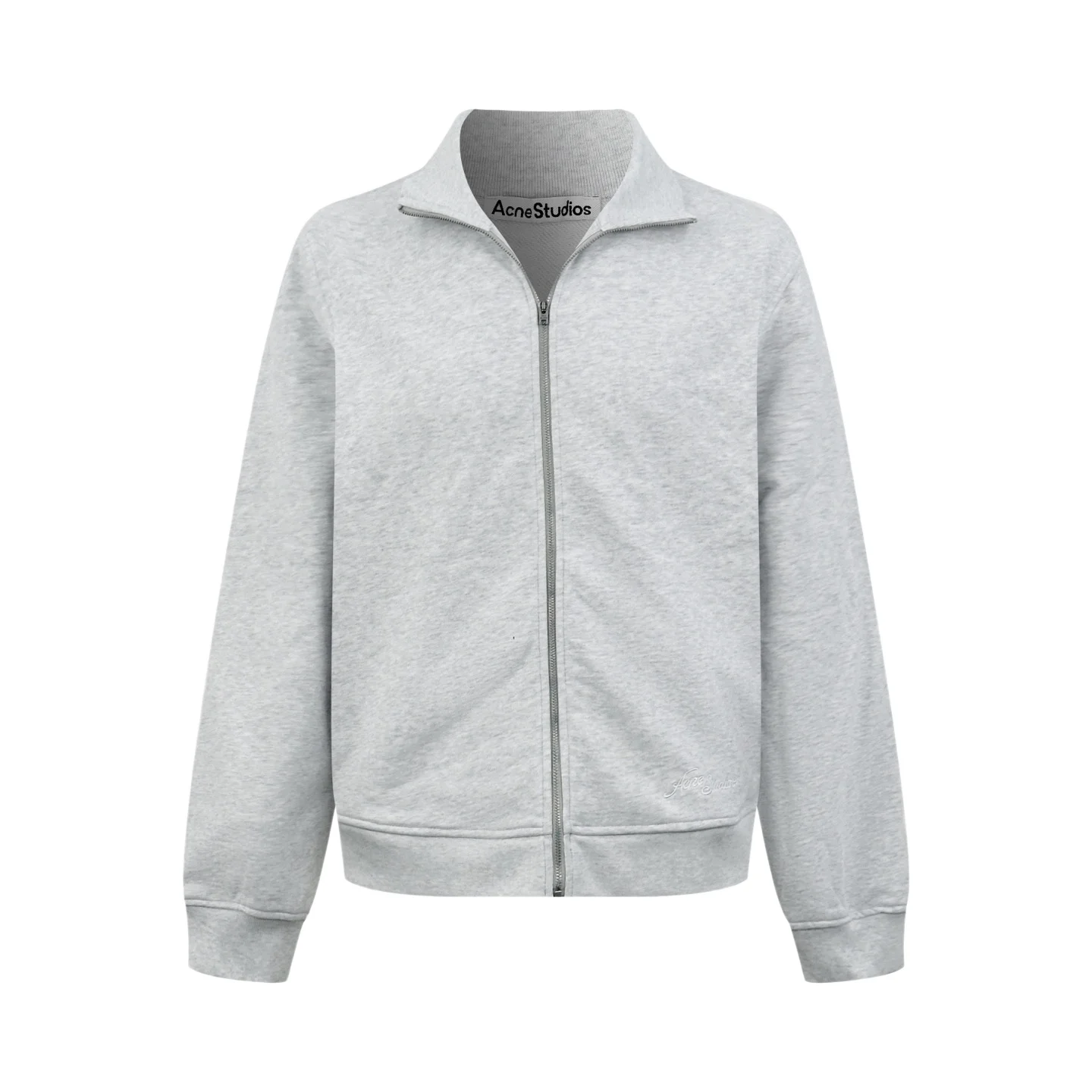 Logo-Embroidered Zip-Up Cotton Sweatshirt D29521007