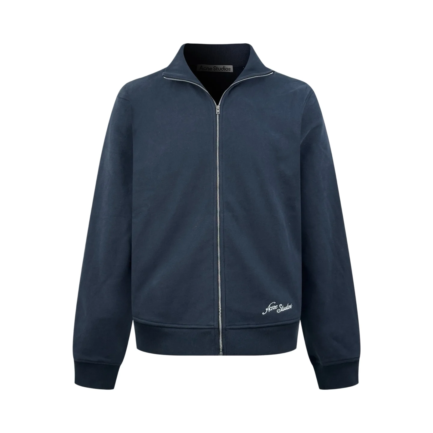 Logo-Embroidered Zip-Up Cotton Sweatshirt D29521006