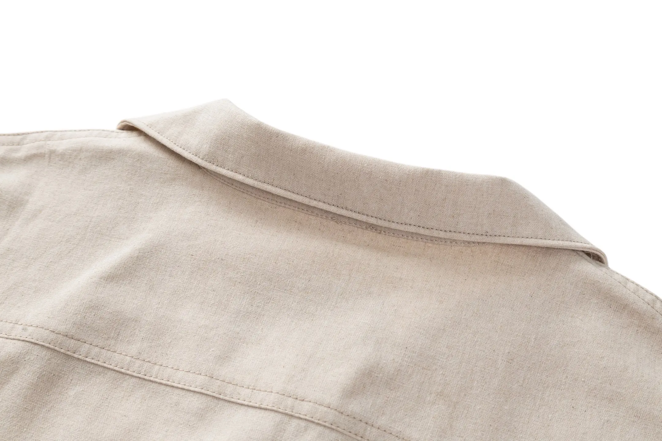 Logo-Plaque Cotton and Linen-Blend Shirt D29521205 — view 4