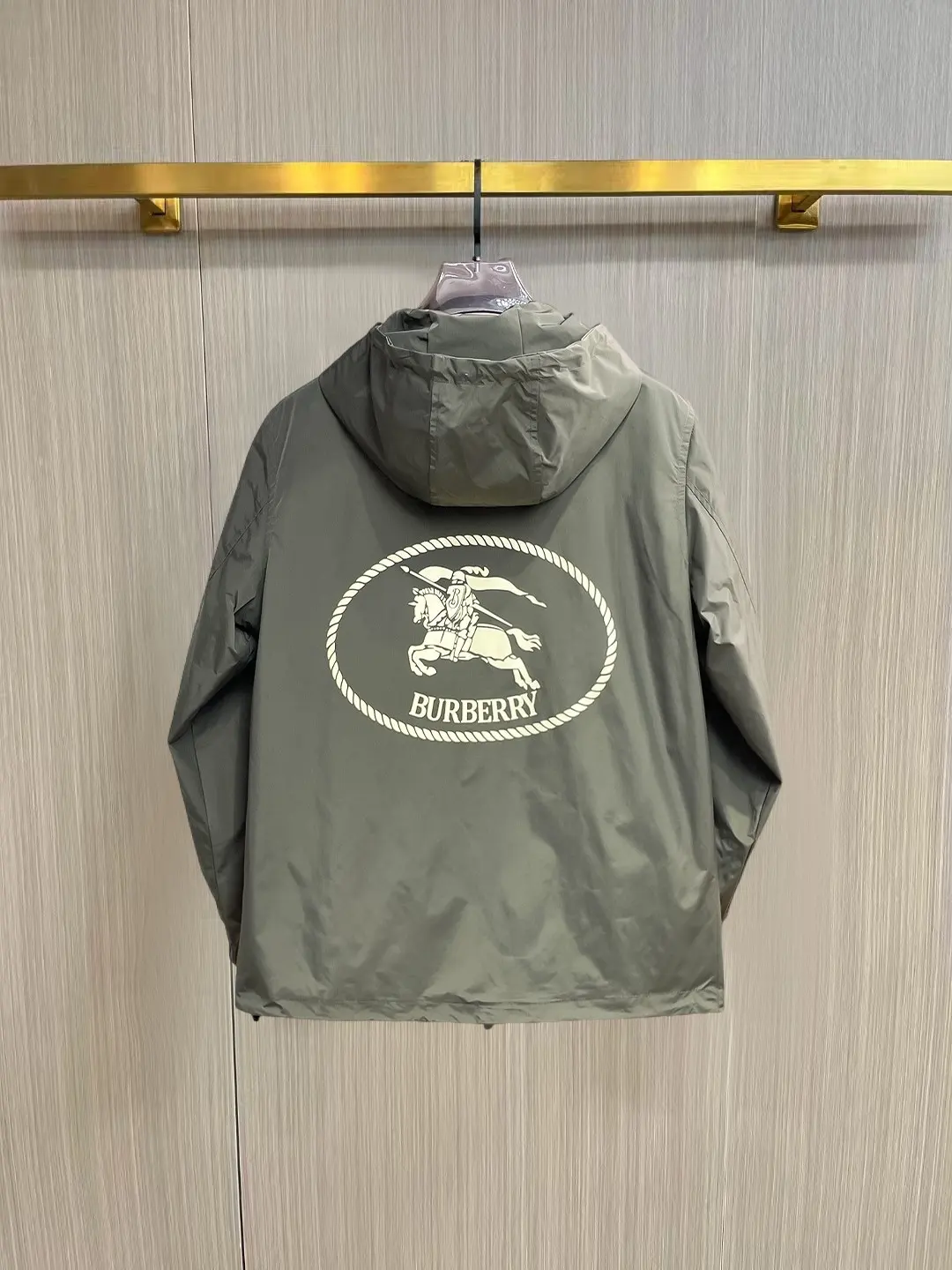 Logo-Appliqué Hooded Shell Jacket D30014357 — view 2