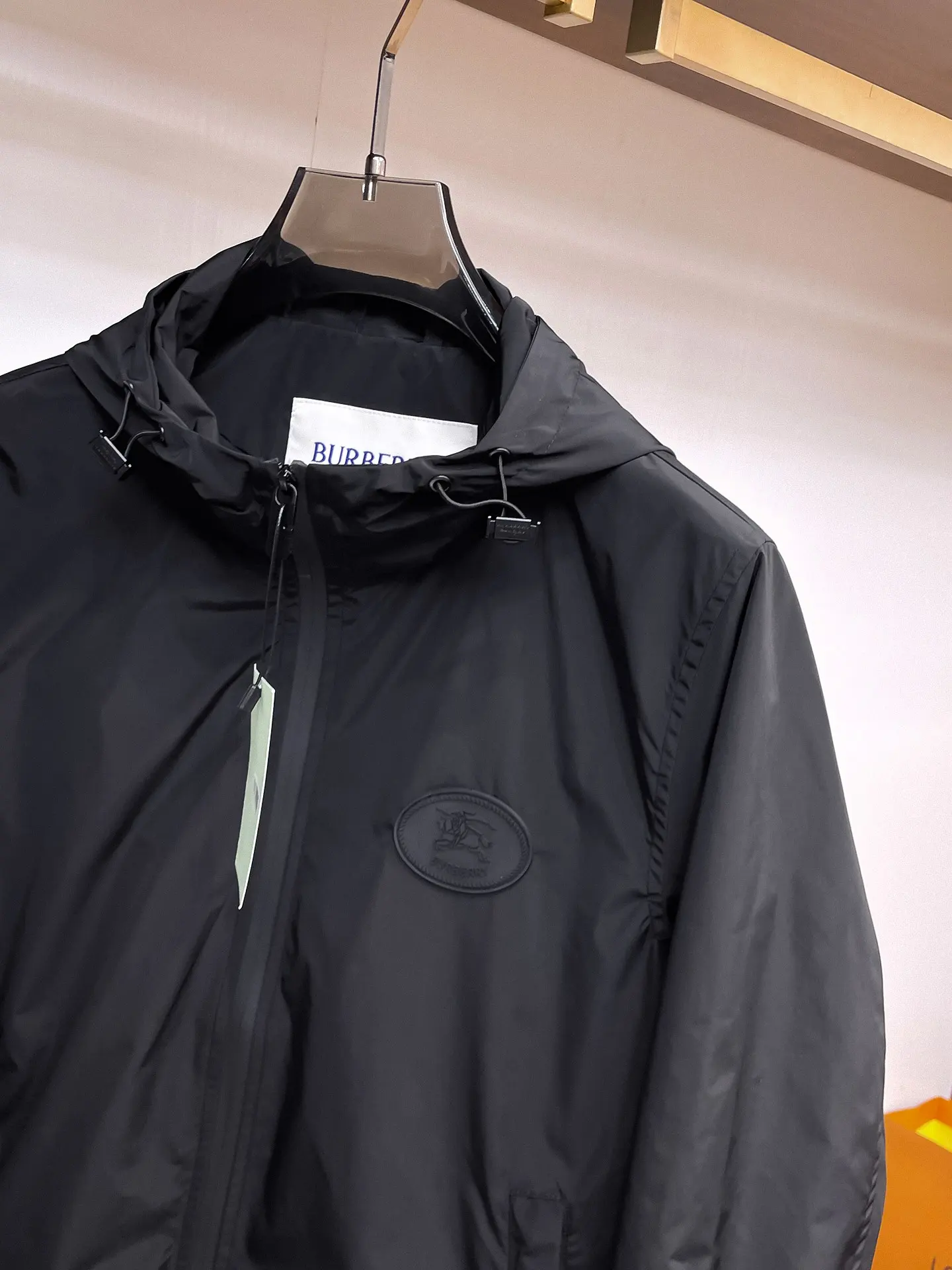 Logo-Appliqué Hooded Shell Jacket D30014358 — view 4