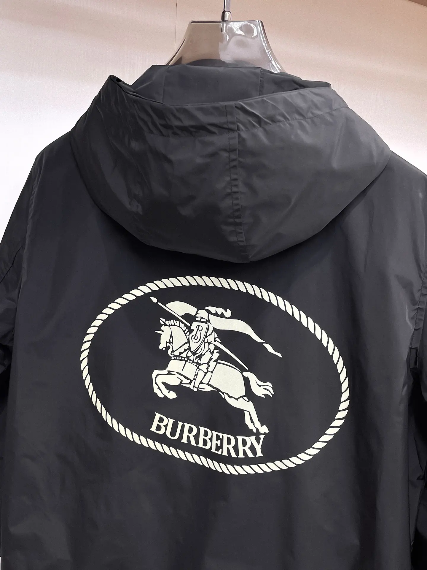 Logo-Appliqué Hooded Shell Jacket D30014358 — view 5