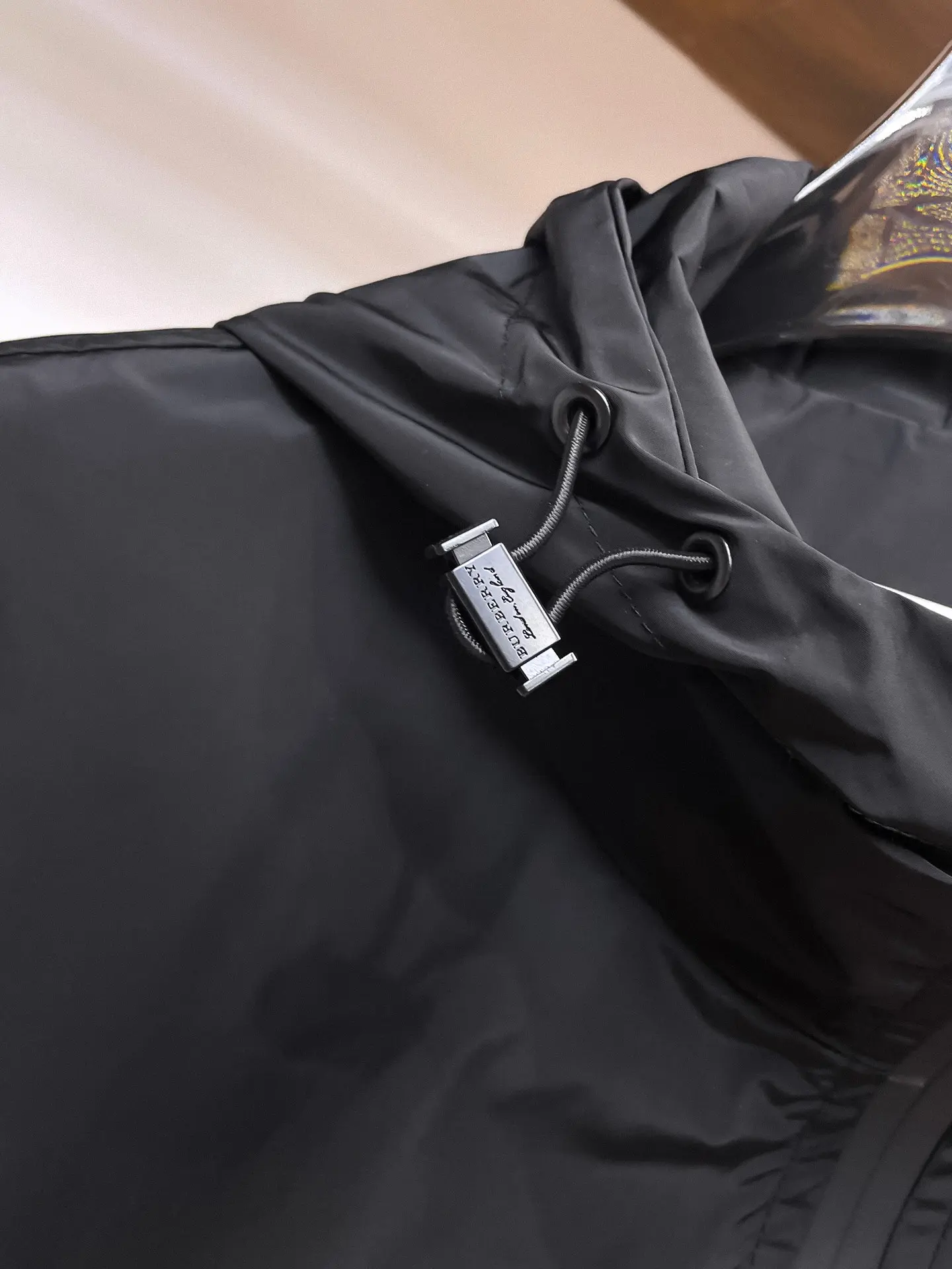Logo-Appliqué Hooded Shell Jacket D30014358 — view 7