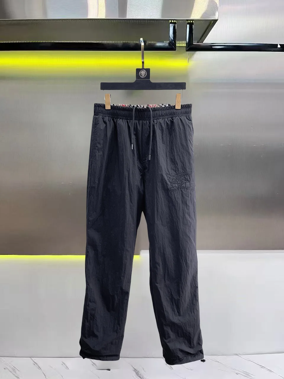 Check Print Drawstring Trousers D30014428 — view 3