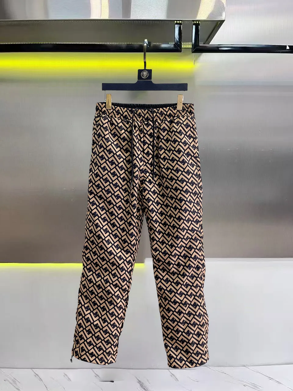 FF Monogram Print Drawstring Trousers D30014427