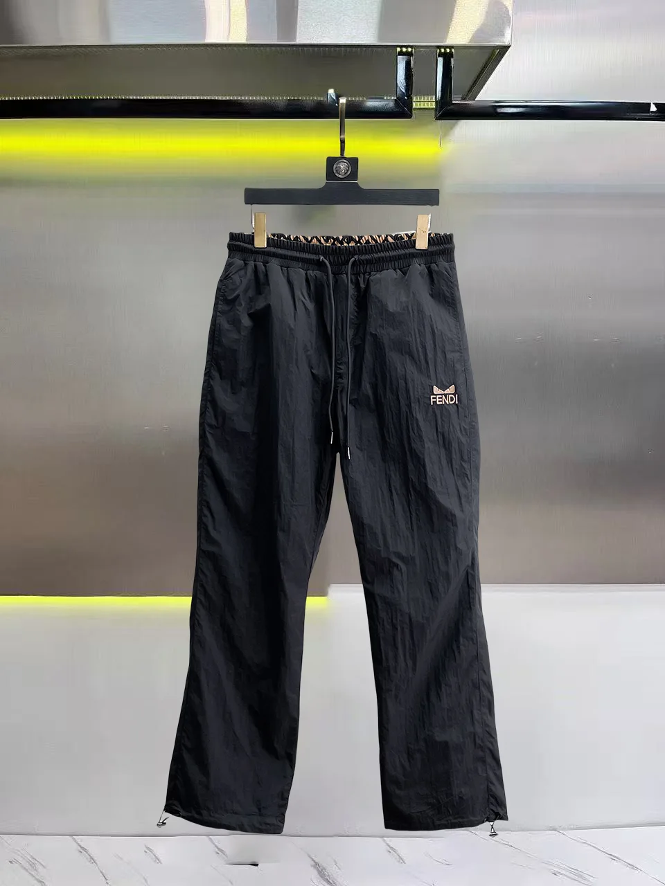 FF Monogram Print Drawstring Trousers D30014427 — view 3