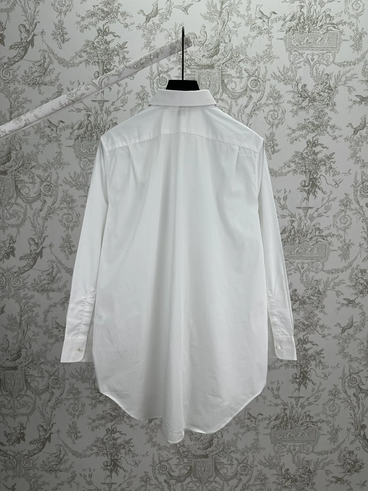 Embroidered Logo Cotton Poplin Shirt D30013973 — view 2