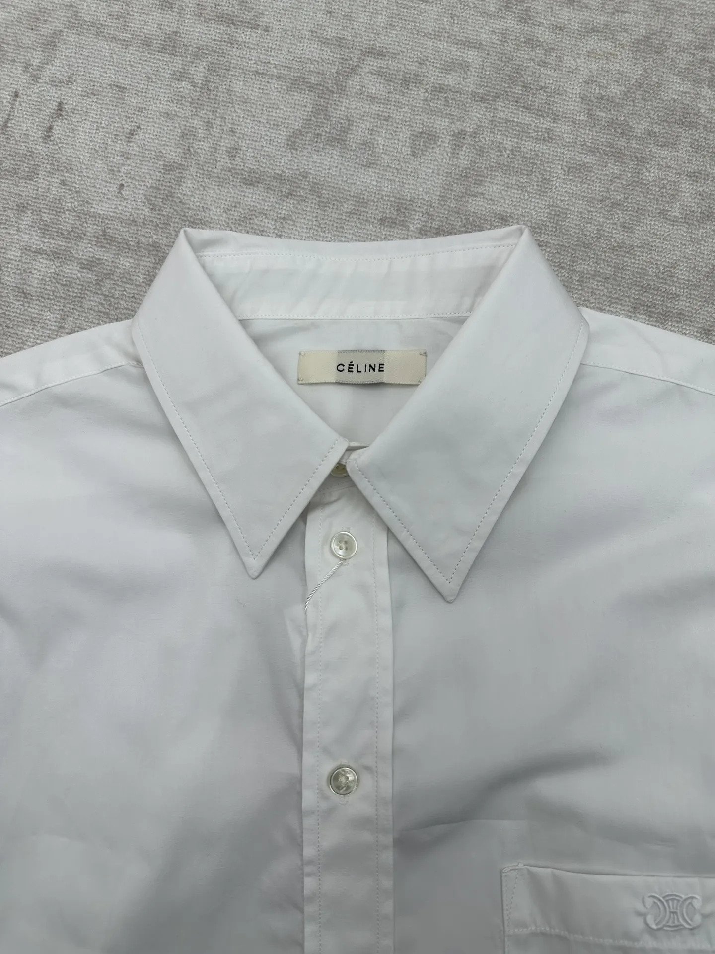 Embroidered Logo Cotton Poplin Shirt D30013973 — view 3