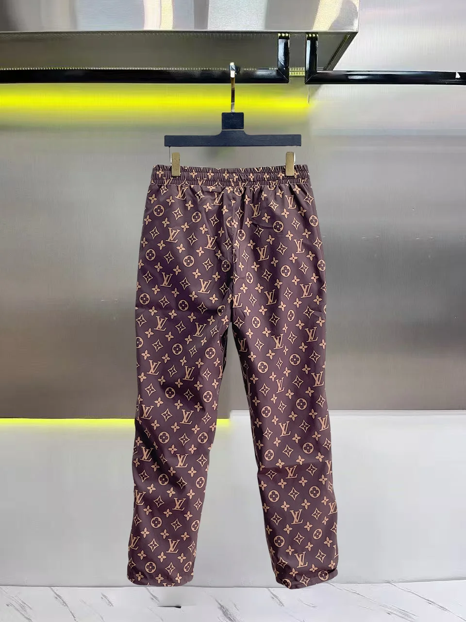 Monogram Print Elasticated Trousers D30014425