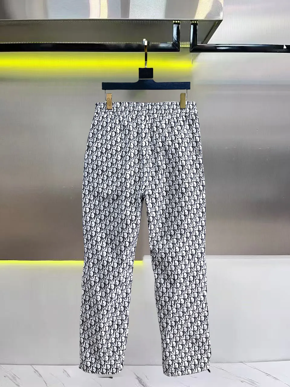 Oblique Monogram Print Casual Trousers D30014426 — view 2