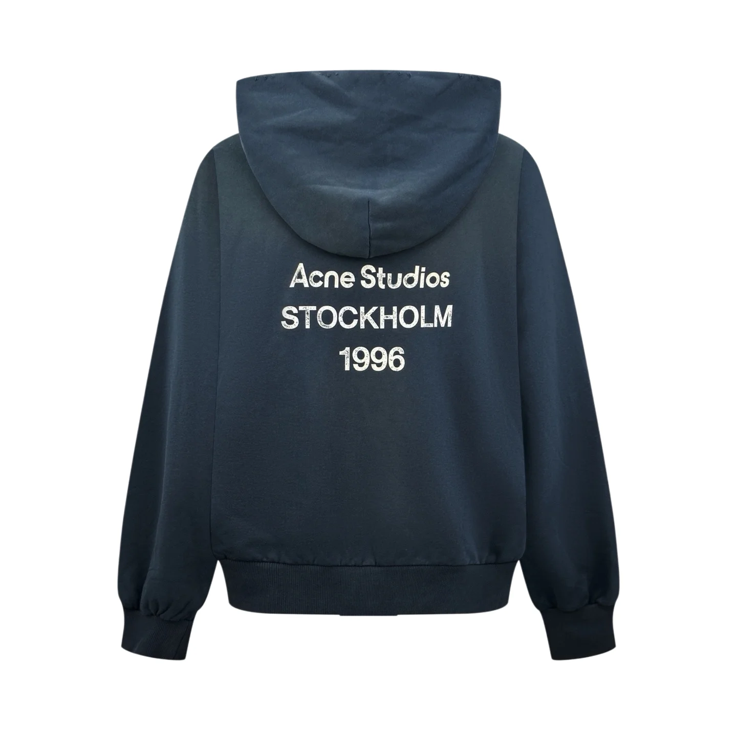 1996 Distressed Logo-Print Cotton-Blend Hoodie D30021000 — view 2