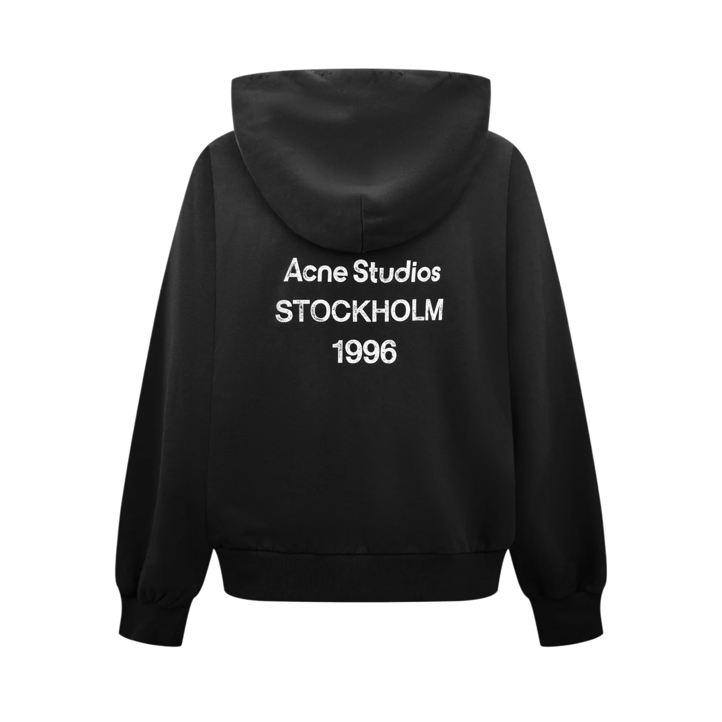 1996 Distressed Logo-Print Cotton-Blend Hoodie D30020997 — view 2
