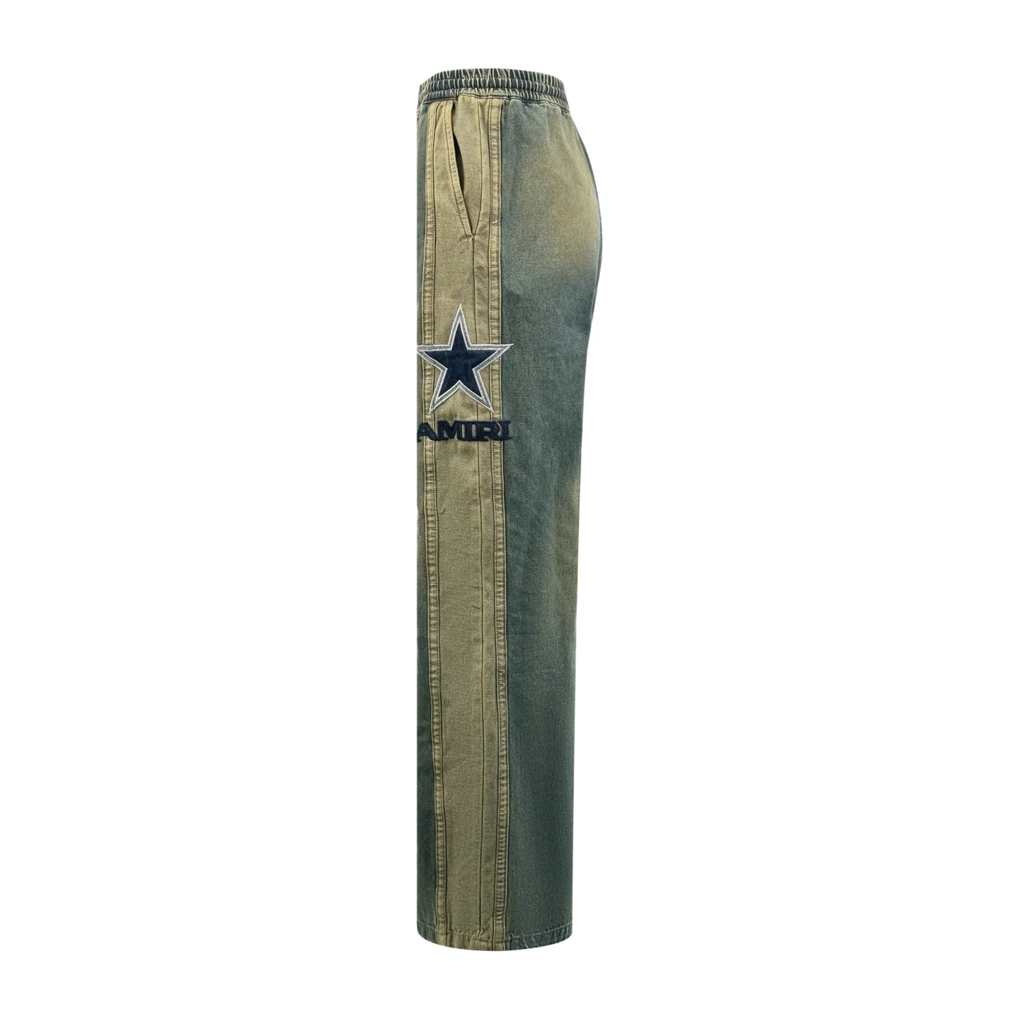 Star Logo Embroidered Wide-Leg Jeans D30021030 — view 3