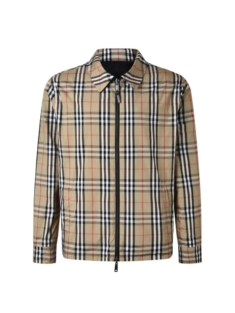 Reversible Check Taffeta Harrington Jacket D30023613